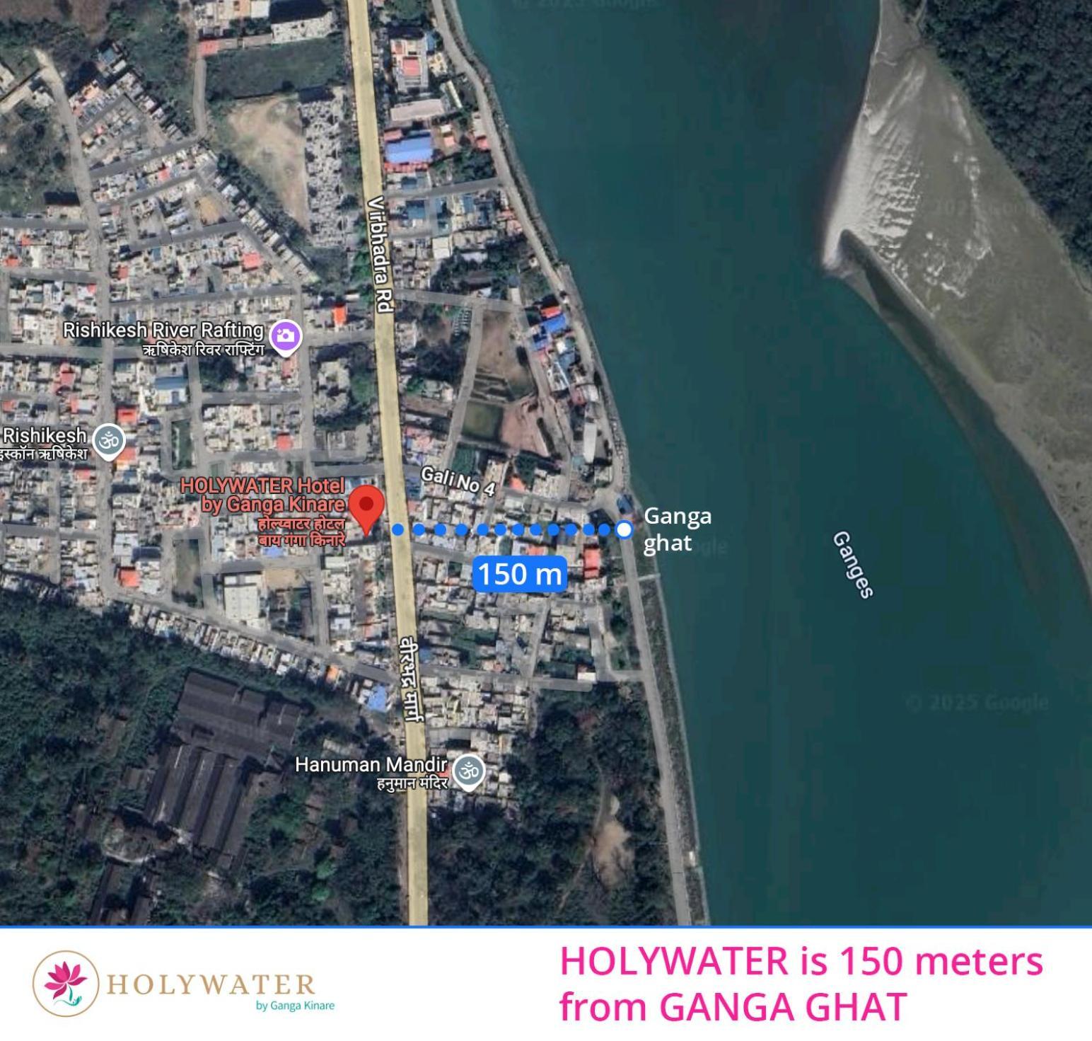 Holywater Hotel By Ganga Kinare #150 Mts From Ganga Ghat Rishikesh Exterior photo